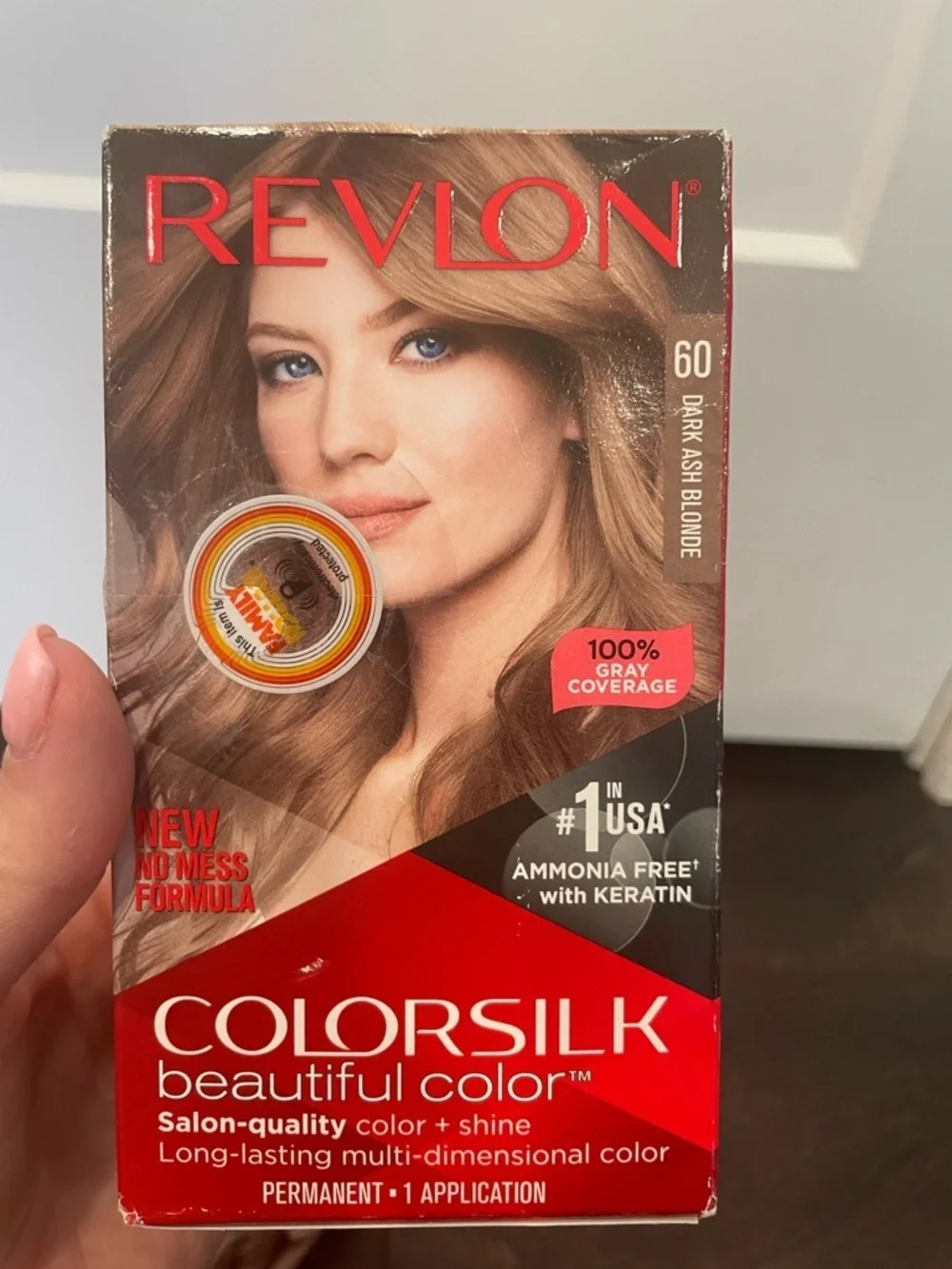 LOT (2) Revlon Colorsilk #60 Dark Ash Blonde Permanent Hair Color